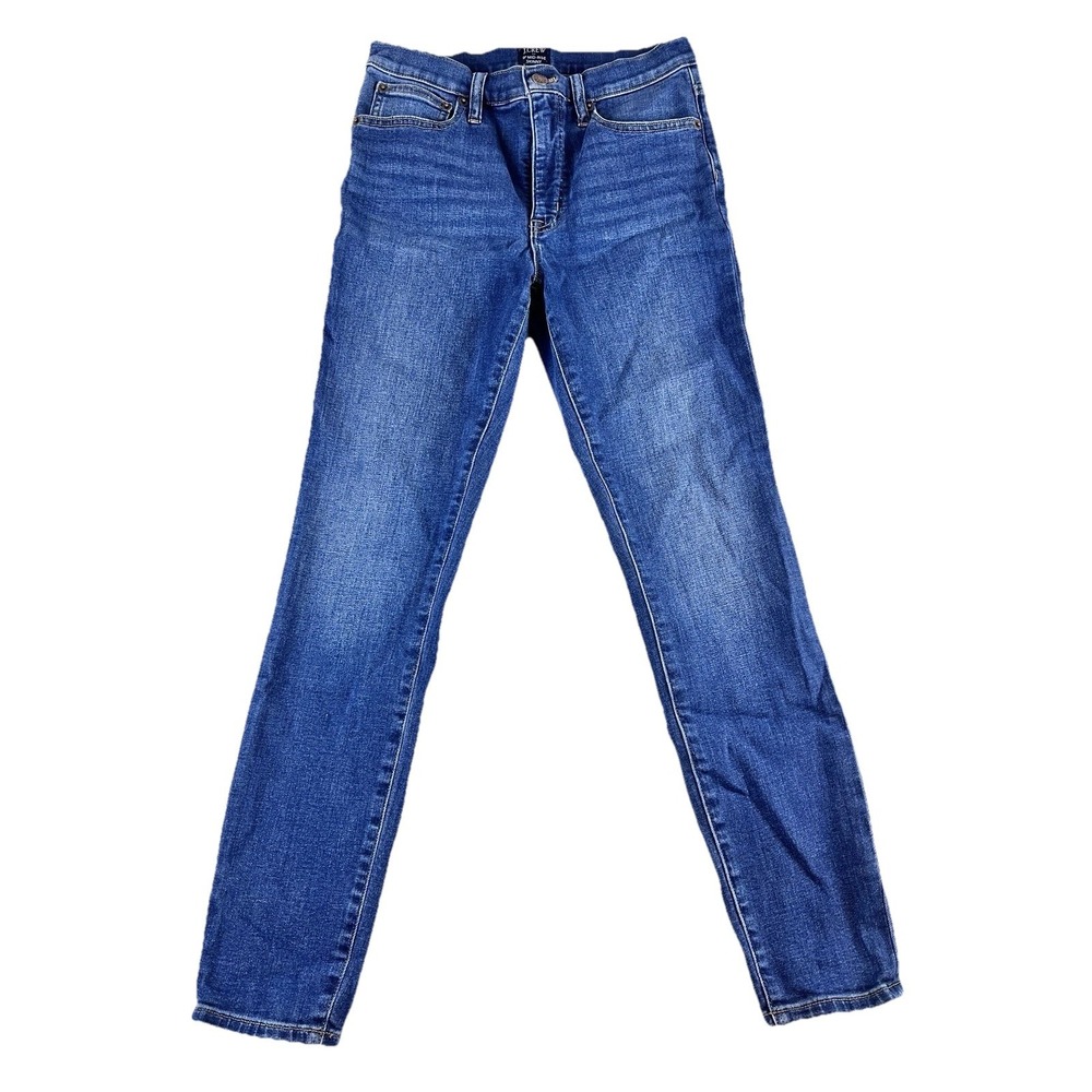 J Crew 9 " Mid Rise Skinny  Jeans Blue Wash Size 27 - Picture 5 of 5